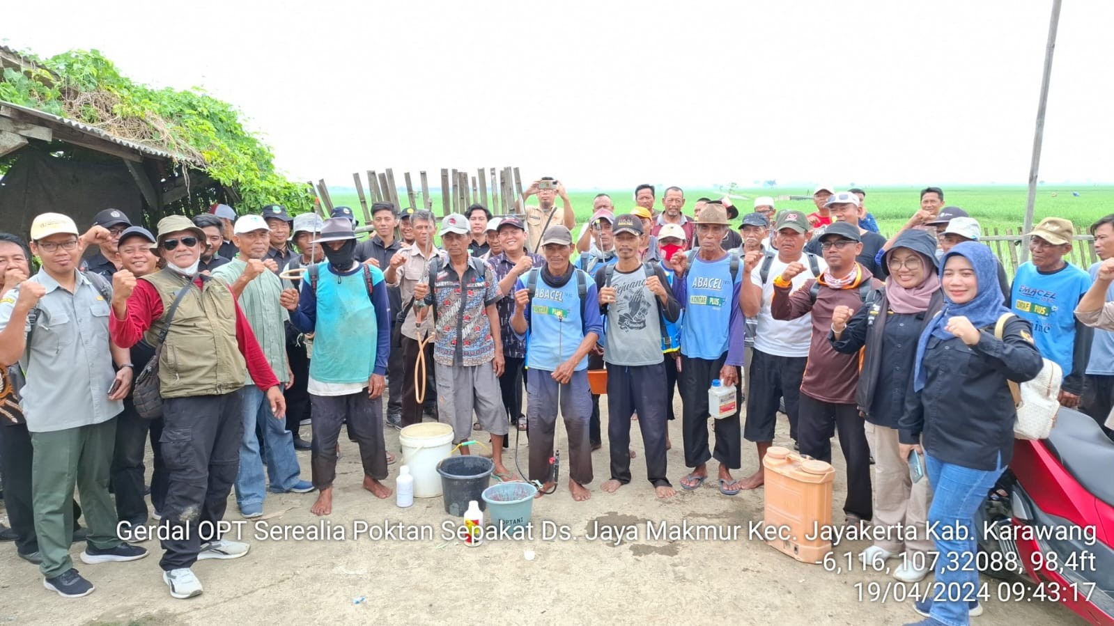 TANGGAP OPT, KEMENTAN LAKUKAN GERAKAN PENGENDALIAN DI KARAWANG